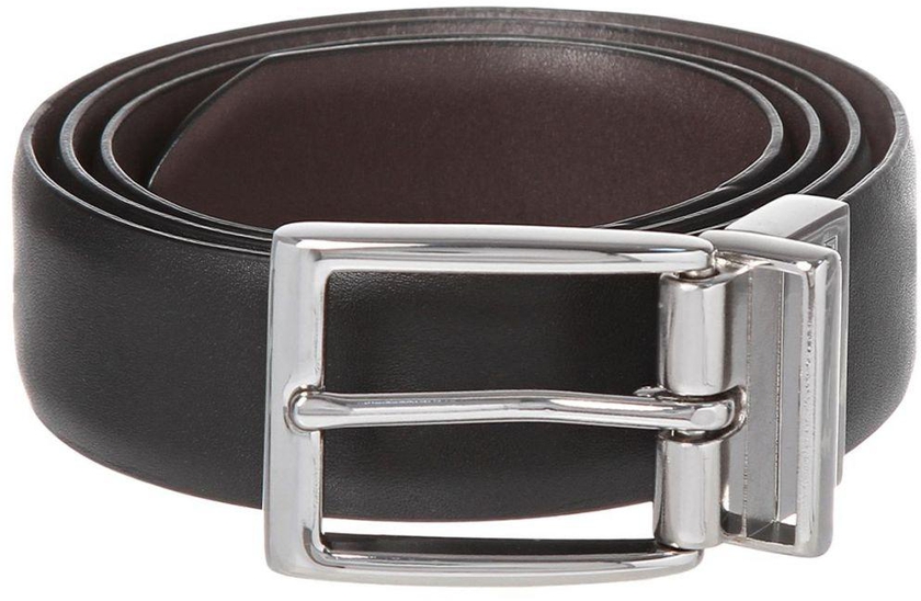 Polo Ralph Lauren 405069544-3C8 Reversible  Belt for Men - Leather, Black/Brown, 36 US