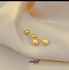 Stainless Ball Earring Gold Plated
