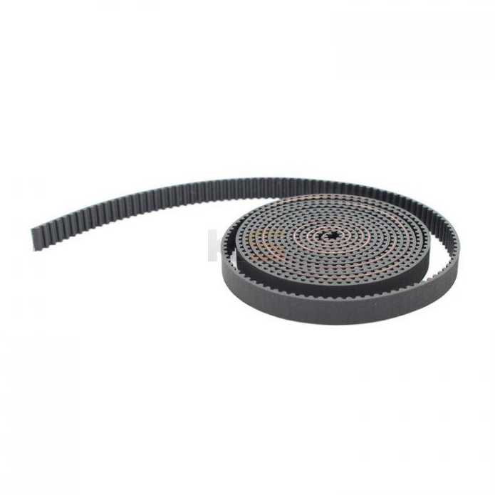 1M 2GT-10mm GT2 MXL Timing Belt Opening Teeth Synchronous Belt for 3D Printer Accessories(200mm Length) Black