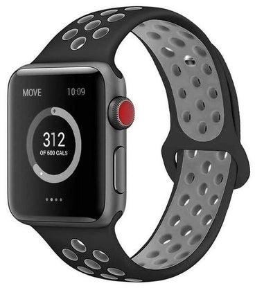 Replacement Band For Apple iWatch Series 1/2/3/ 42mm Black/Grey