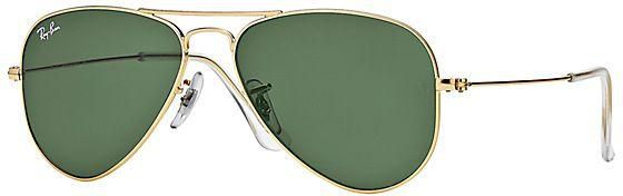 New Ray Ban Rb3044 L0207 Small Aviator Gold/crystal Green Lens 52mm Sunglasses