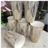 6pc Ceramic Tea Cups Mugs (Vikombe)