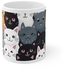 Cat Printed Mug مج مطبوع لمحبي القطط , مج سيراميك