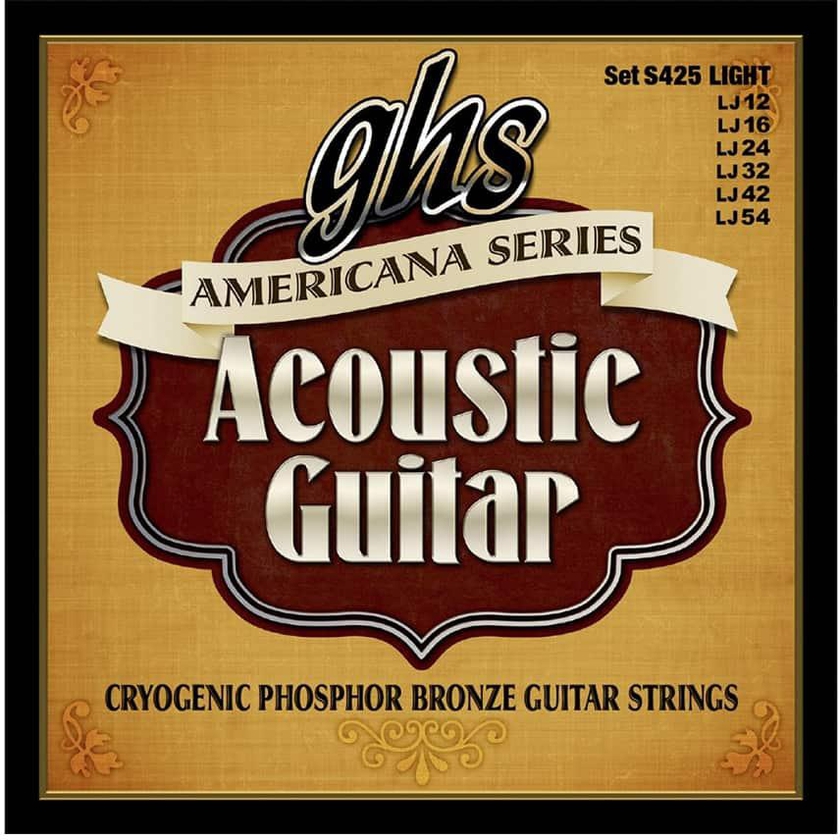 Buy GHS Acoustic Guitar String Americana Series Phosphor Bronze 0.12 - 0.54 Gauge -  Online Best Price | Melody House Dubai