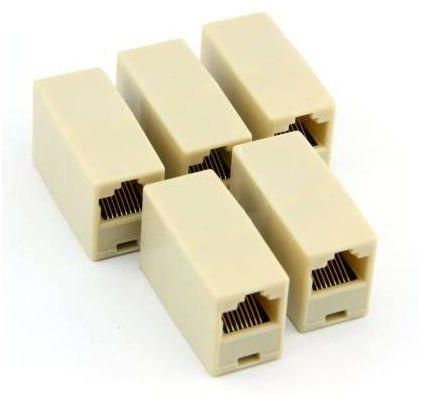 5 Pack RJ45 Ethernet Lan Joiner Coupler- LAN Cable Extender