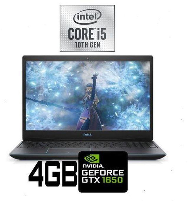 DELL G3 15-3500 Gaming Laptop - Intel Core I5 - 8GB RAM - 256GB SSD + 1TB HDD - 15.6-inch FHD - 4GB GPU - Ubuntu - Black