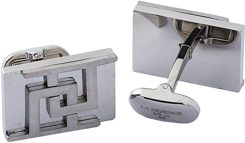 Cufflinks For Men by La Defence , Silver - 5076