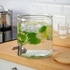 IKEA 365+ Jar with tap - bamboo/clear glass 4 l