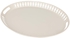 Trays Provision with Hand handle Iron White