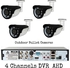 Cctv Super Quality 4CH DVR AHD 1080P + 4 OUTDOORS CCTV CAMERA'