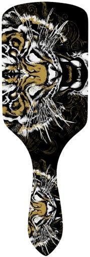 Tiger Grin Art Printed Hair Brush Multicolor One Size