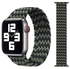 Braided Solo Band For Apple Watch Series 6/SE/5/4/3/2/1 Black/Green