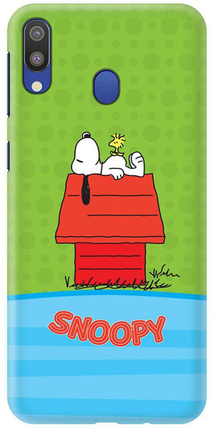 Matte Finish Slim Snap Case Cover For Samsung Galaxy M20 Snoopy 1