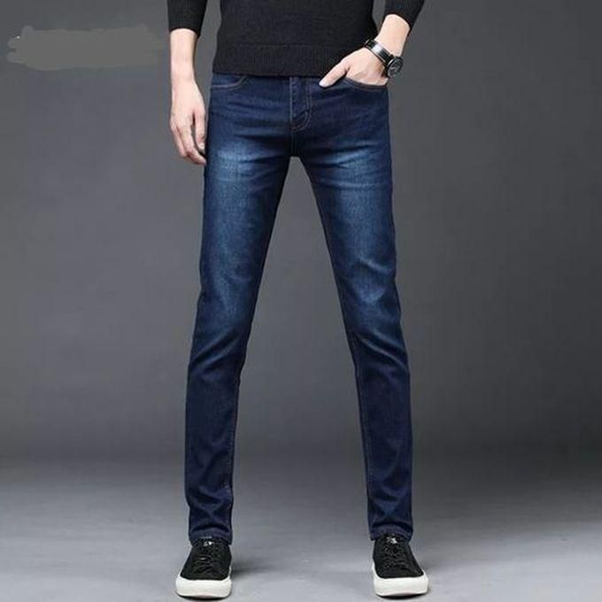 Men's Fitted Wash Blue Jeans