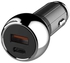 Ldnio C1 Fast Car Charger Dual Usb Ports With Type-C-Type-C Cable Support Any Devices With Quick Charge Technology With Robust And Durable Design, Minimizing Wear And Tear For Long-Term Use - Black