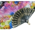 Hand painted folding fan - multicolor , 2724934587359