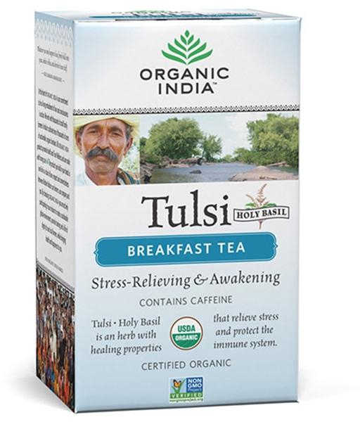 Organic Tulsi Breakfast Tea Bags - 30.6 g