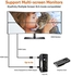 محول منفذ عرض صغير 4K الى HDMI، محول كيبل كريشن ميني DP (منفذ ثاندربولت 2) الى HDMI AV HDTV انثى متوافق مع ماك بوك برو، اي ماك، سيرفس برو 2/3/4/5/6، اسود