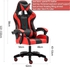 Doft Adjustable Pu Leather Gaming Chair - Pc Computer Chair For Gaming, Office Or Students, Ergonomic Back Lumbar Support With Footrest (C-Black And Red)