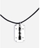 Momo Razor Metal Necklace - Silver & Black
