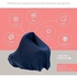 Super Soft Breastfeeding Cover, Nursing Cover, Shawl, Wrap, Scarf, Poncho, Swaddle, Stroller Blanket & Baby Car Seat Cover, 100% Viscose, Oeko-Tex Certified, 57" x 27.5" by Byrd & Blume (Navy)