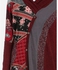 Mlameh Multi Patterned Tunic Top - Burgundy