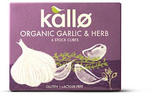 Kallo Organic Garlic & Herbs Stock Cubes - 66 g