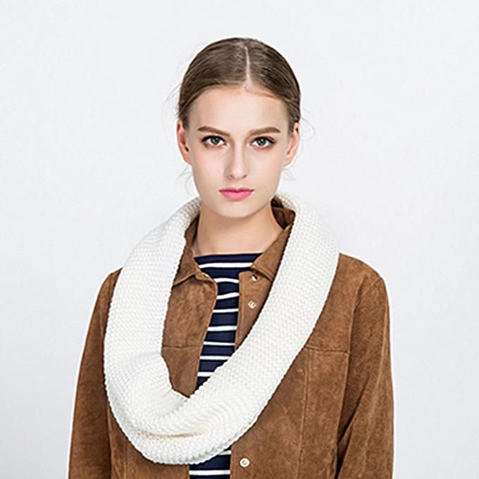 RNTOP Women Solid Woolen Winter Warm Collar Tassel Shawl Soft Neck Scarf