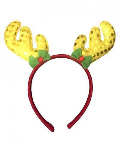Memories Maker Reindeer Christmas Headband - Gold