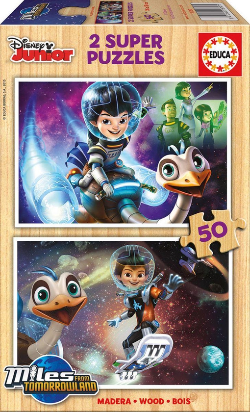 Educa 2 Puzzles Miles from Tomorrowland, 50 Pieces