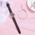 Fashion Women's Watch【Watch + Bracelet】Leather Strap Casual Ladies Watch + Bracelet