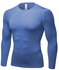 Men Quick Dry Breathable Long Sleeve Shirt Blue