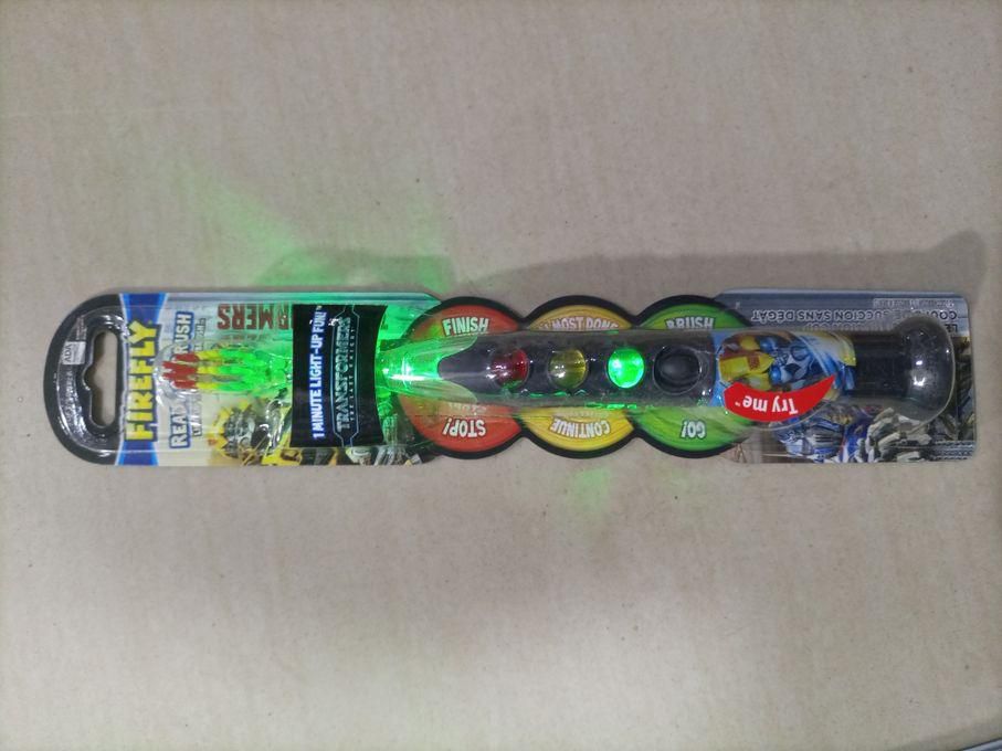 Firefly Transformers Ready Go Brush Light-Up Timer Battery Powered Toothbrush With Suction Cup