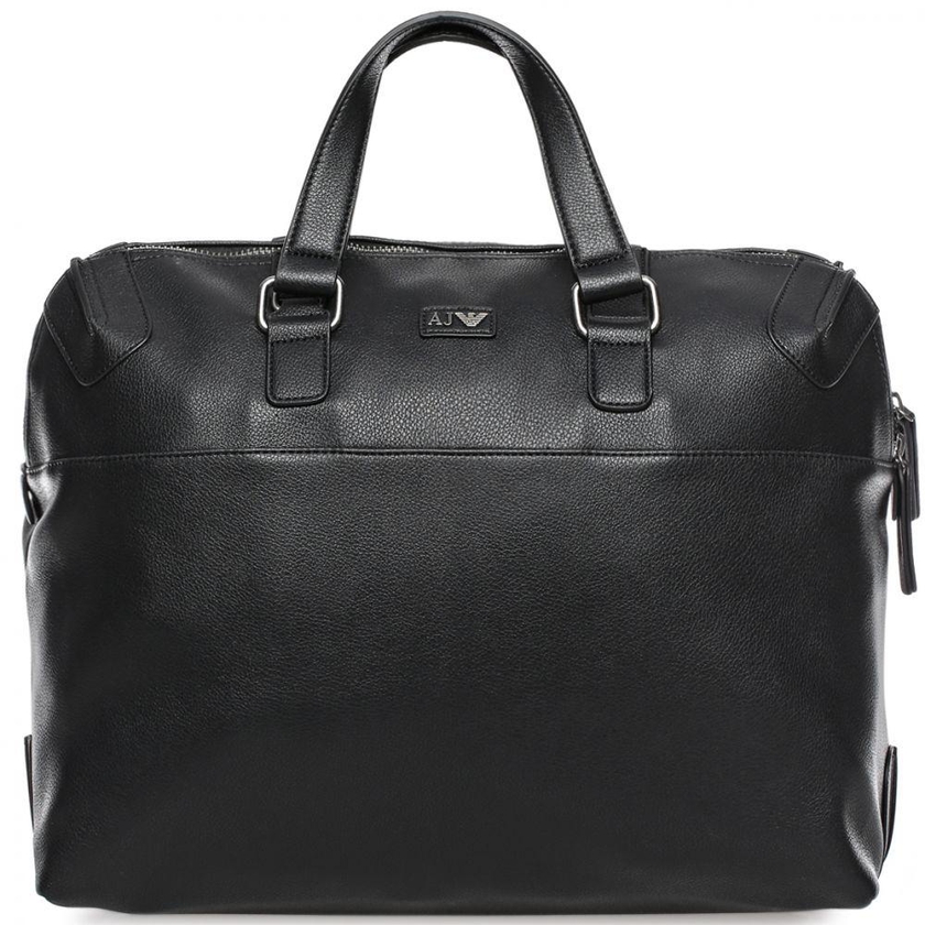 Armani Jeans  B621L-S7-12 Double top Handle Messenger Bag for Men - Black