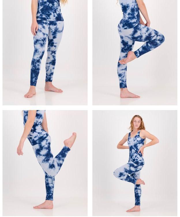 Tie Dye Pants For Women - Jogger - Sweatpants - Stretchy - Slim Blue