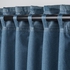 LÖNNSTÄVMAL Block-out curtains, 1 pair - blue 145x300 cm