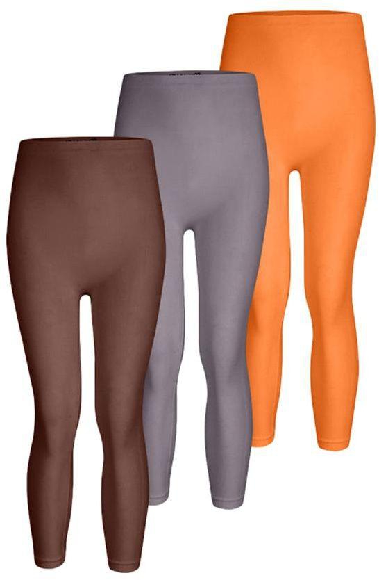 Silvy Set Of 3 Leggings For Women - Multicolor, 2 X-Large