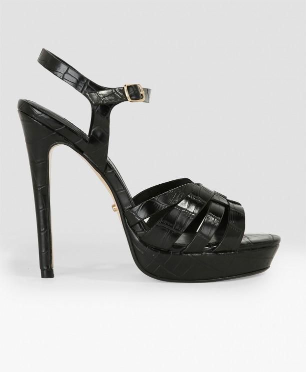Black Missour High-Heel Sandals