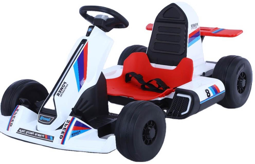 Megastar - Ride On 12 V Fusion Go Kart Buggy - White- Babystore.ae
