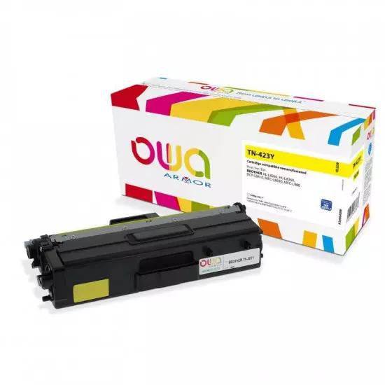OWA Armor toner compatible with Brother TN-423Y, 4000st, yellow