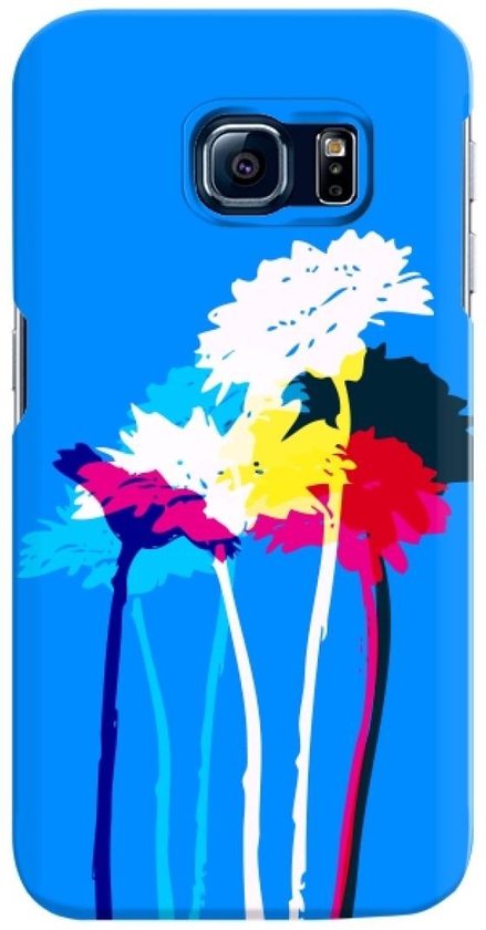 ستايليزد Stylizedd  Samsung Galaxy S6 Edge Premium Slim Snap case cover Gloss Finish - Bleeding Flowers - Blue