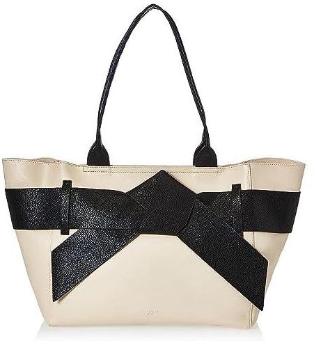 Ted Baker Ted Baker Jimma PU large bow tote bag in beige JIMMA 256419CREAM
