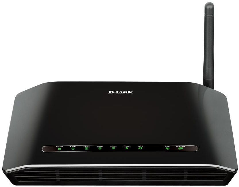 D-Link Wireless DSL-2730E N 150 ADSL 2 / 2+ Router Modem (Black)