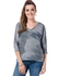 Vero Moda Paprika 3/4 Sleeve Oversize Blouse for Women - S, Ombre Blue