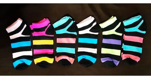 Ankle Happy Socks 5 Pairs Set 100% Cotton Assorted