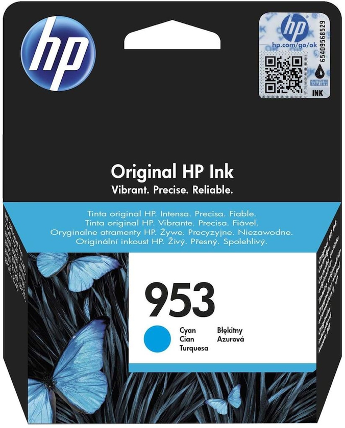 HP 953 Cyan Original Ink Cartridge  F6U12AE