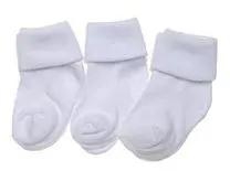 Fashion Baby Socks 3 Pairs Warm And Soft S White