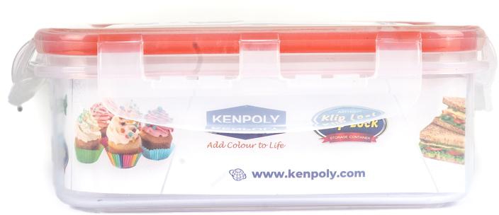 Kenpoly Klip Lock Rectangle Container 600 -500ml