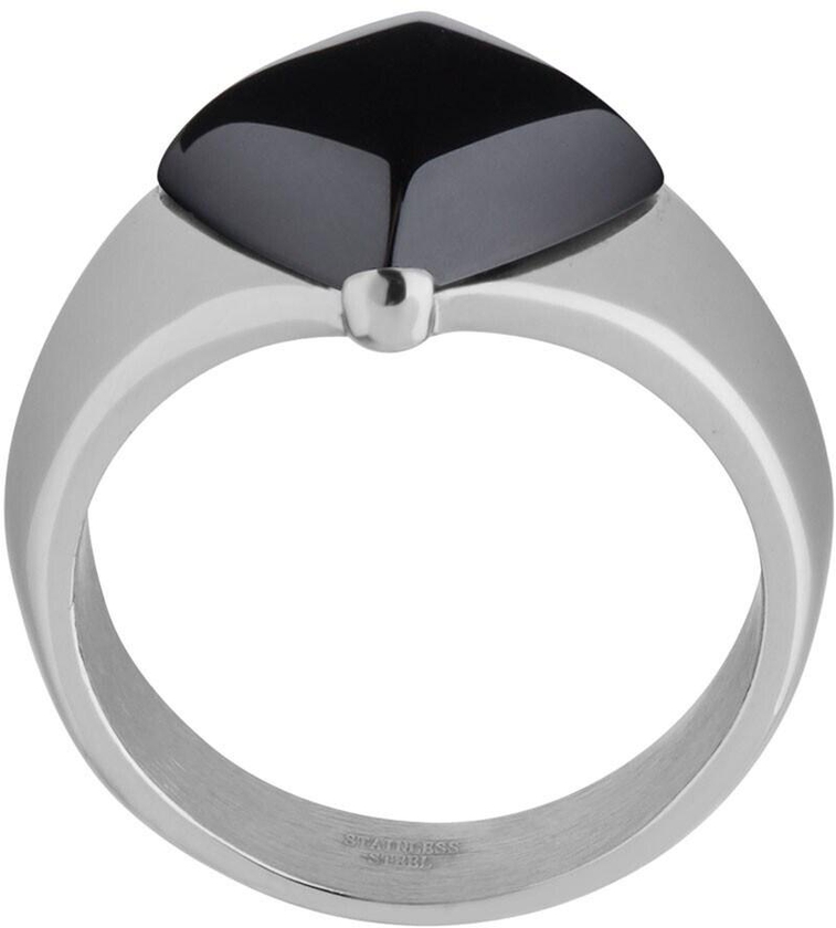 Guy Laroche Stainless Steel Ring for Men, Silver, Sz 54, 4TX005AV-54