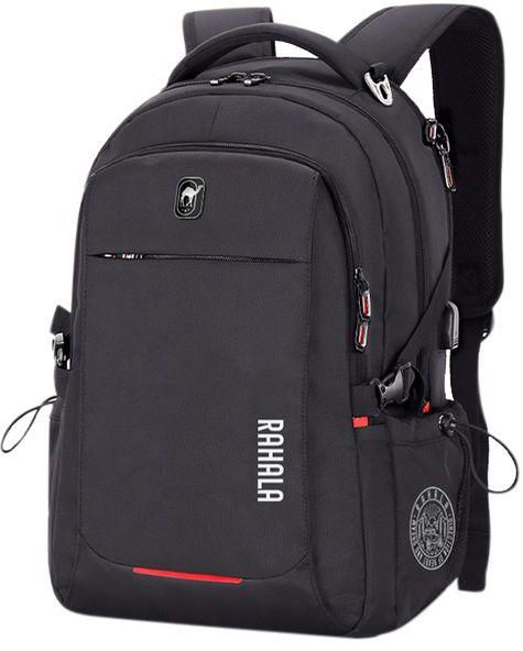 RAHALA B00740 15.6-Inch Laptop Waterproof School Business Travel Backpack Bag With USB Charging
